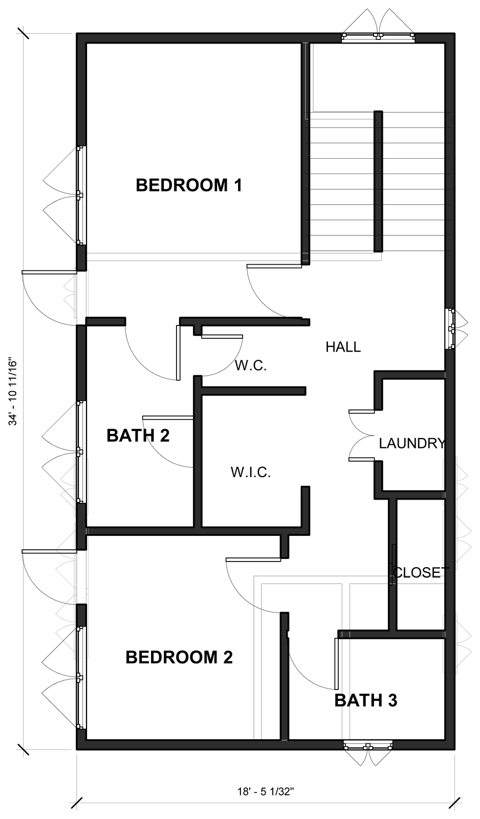Second floor of the Two-Story Detached ADU